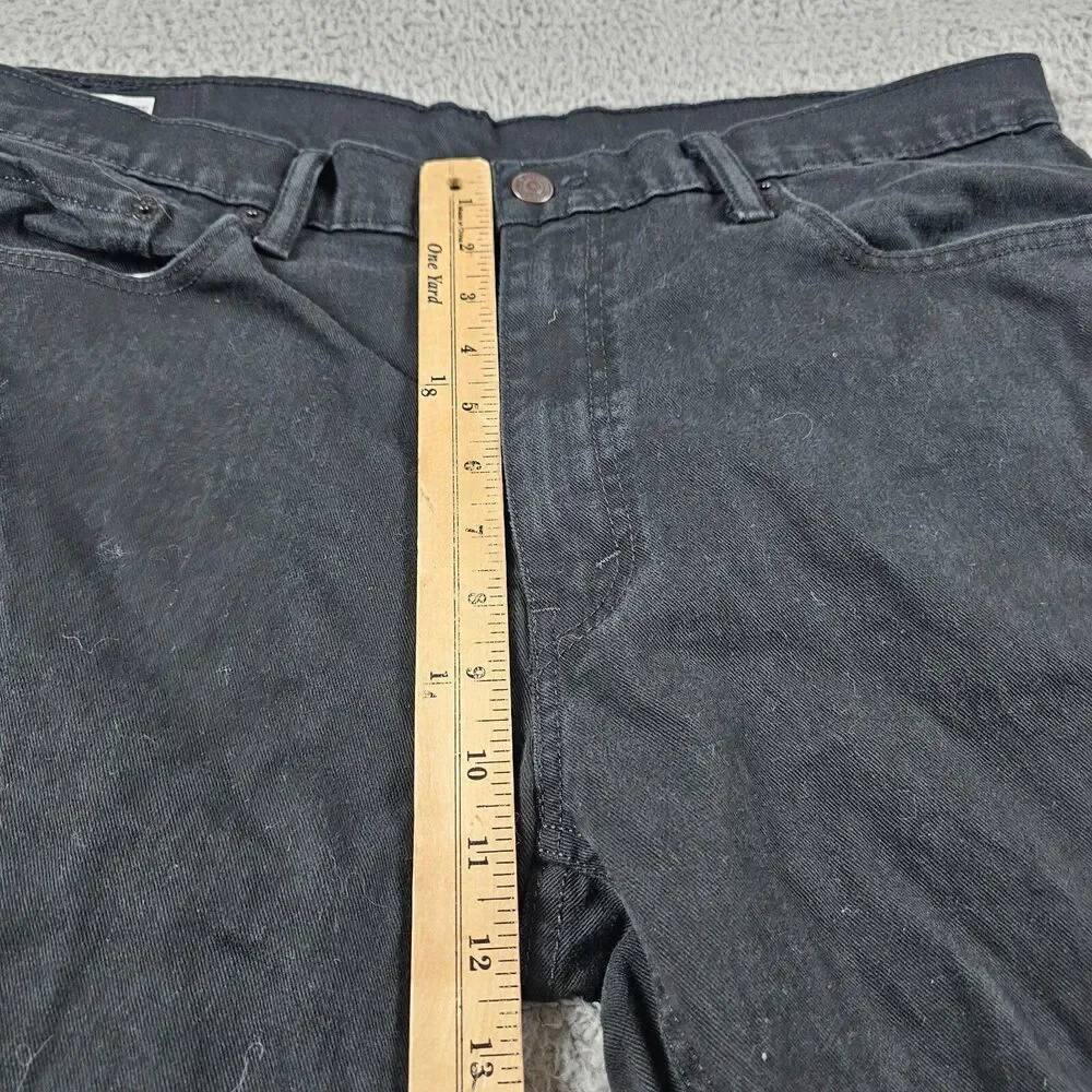 Levis 541 Jeans Mens 37x29 Black Athletic Straight Stretch Casual